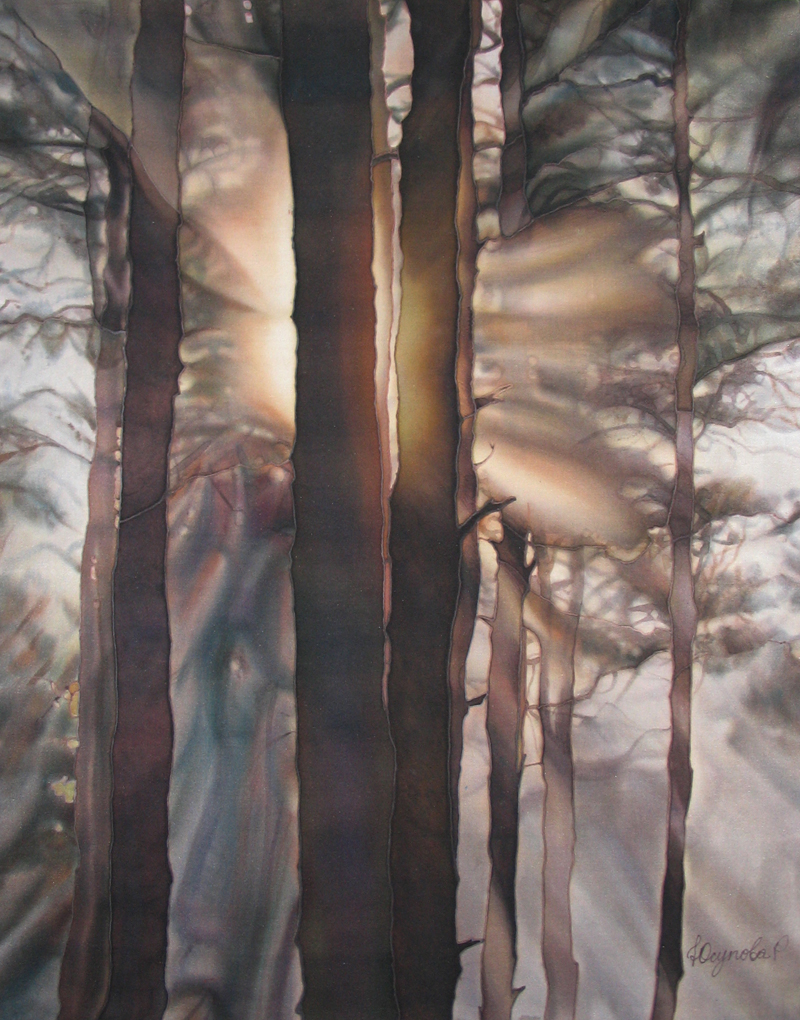 Лучи солнца в лесу